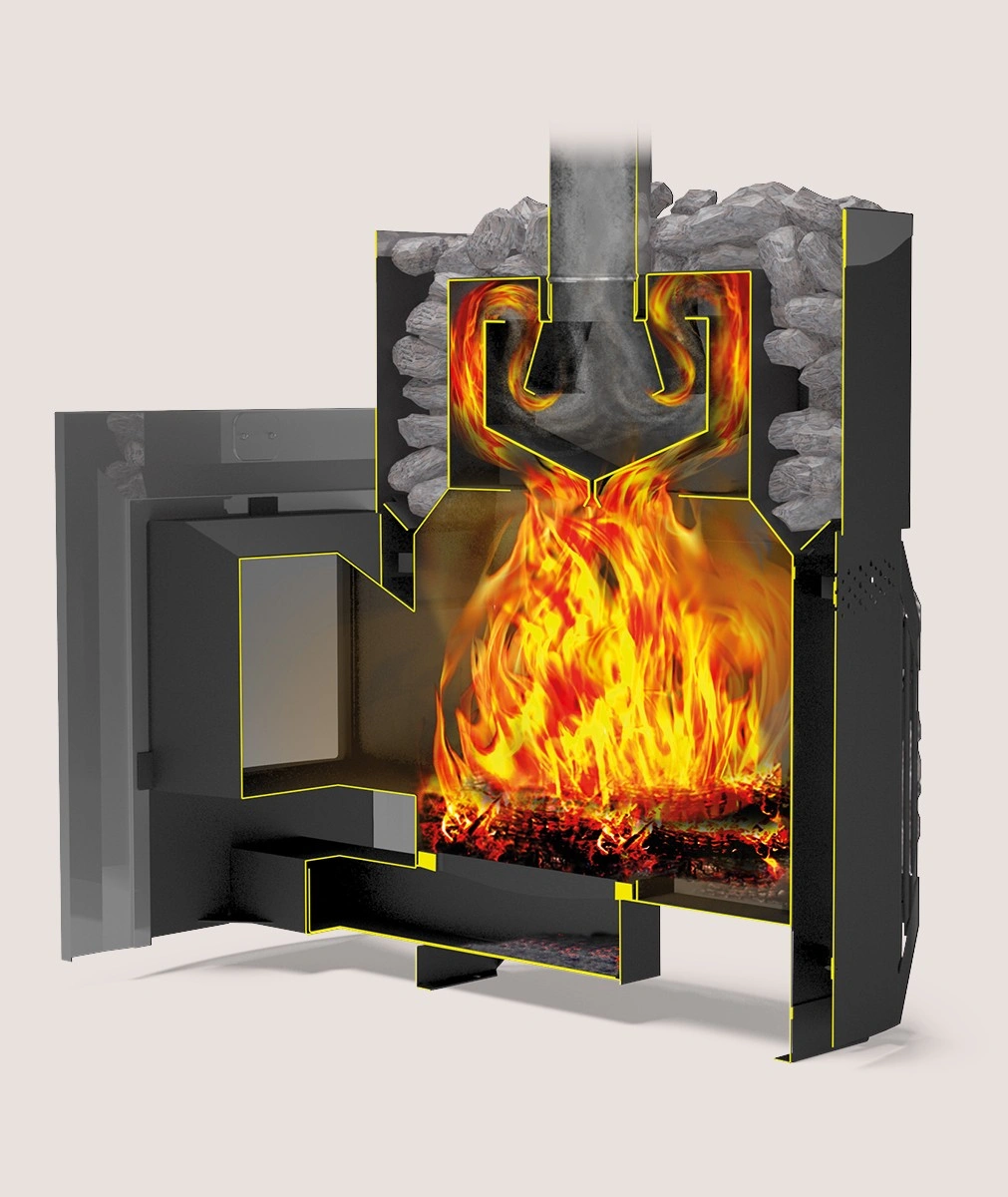 Печь-сетка для бани Русь-сетка 25 Л Панорама - Теплодар